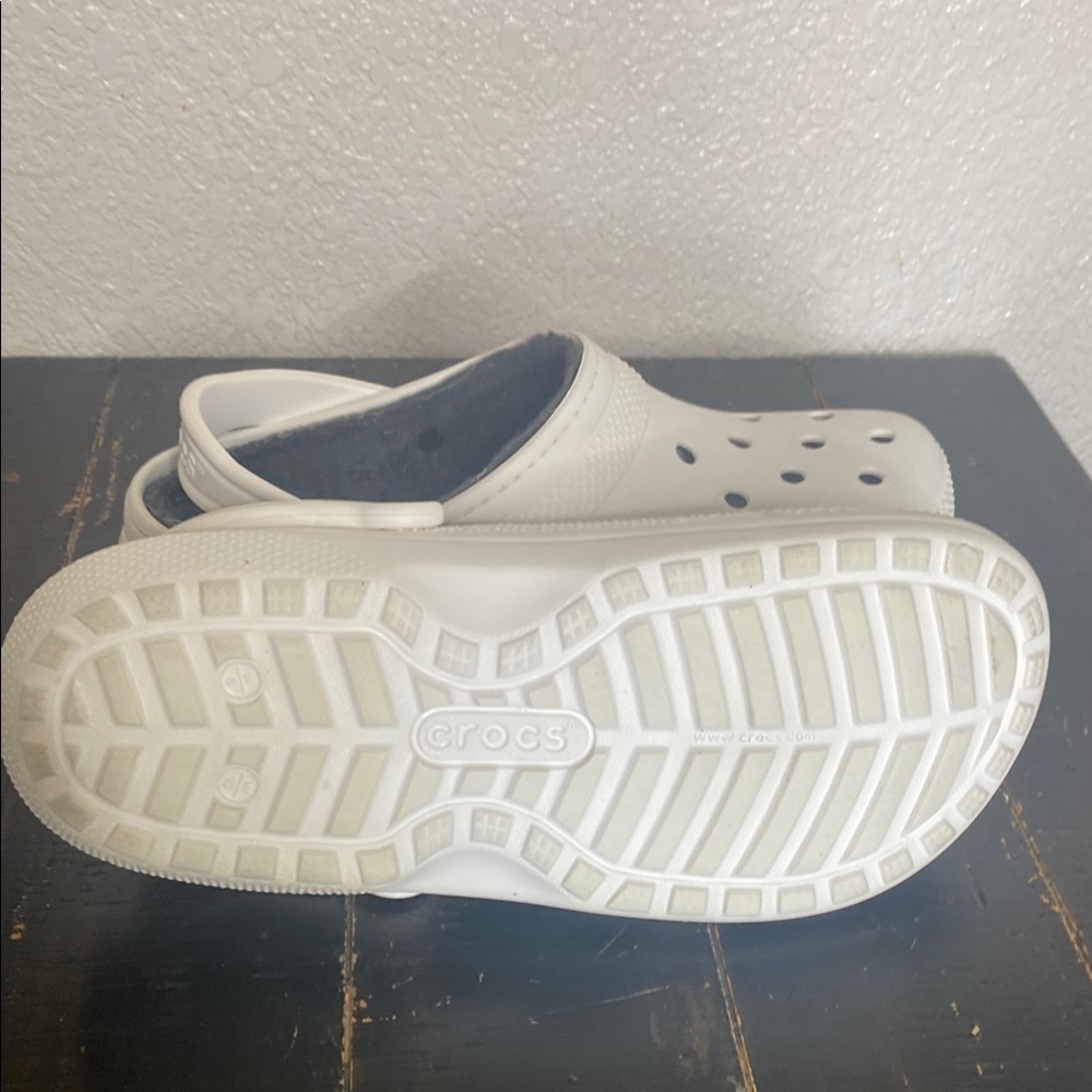 DUAL CROCS COMFORT White Sandals with Ventilation and Heel Strap - Picture 7 of 8